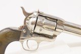 1895 mfr Antique COLT Single Action Army 38-40 WCF Revolver NICKEL 4 3/4” SAA .38 WCF Colt 6-Shooter Made in 1895 - 17 of 18