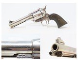 1895 mfr Antique COLT Single Action Army 38-40 WCF Revolver NICKEL 4 3/4” SAA .38 WCF Colt 6-Shooter Made in 1895 - 1 of 18