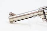 1895 mfr Antique COLT Single Action Army 38-40 WCF Revolver NICKEL 4 3/4” SAA .38 WCF Colt 6-Shooter Made in 1895 - 5 of 18