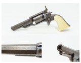 GUSTAVE YOUNG Antique FACTORY ENGRAVED COLT Model 1855 ROOT Pocket Revolver With Ivory Grip with Inscription