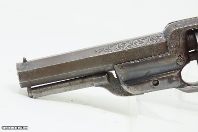 GUSTAVE YOUNG Antique FACTORY ENGRAVED COLT Model 1855 ROOT Pocket Revolver With Ivory Grip with Inscription - Image 12 of 17