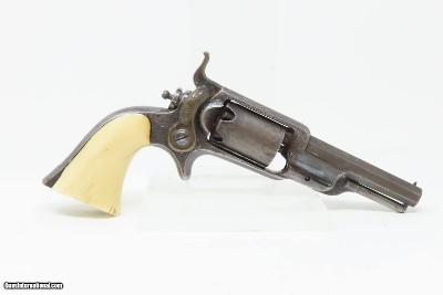 GUSTAVE YOUNG Antique FACTORY ENGRAVED COLT Model 1855 ROOT Pocket Revolver With Ivory Grip with Inscription - Image 3 of 17