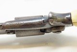 GUSTAVE YOUNG Antique FACTORY ENGRAVED COLT Model 1855 ROOT Pocket Revolver With Ivory Grip with Inscription - 11 of 17