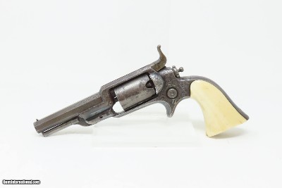 GUSTAVE YOUNG Antique FACTORY ENGRAVED COLT Model 1855 ROOT Pocket Revolver With Ivory Grip with Inscription - Image 9 of 17