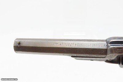 GUSTAVE YOUNG Antique FACTORY ENGRAVED COLT Model 1855 ROOT Pocket Revolver With Ivory Grip with Inscription - Image 8 of 17