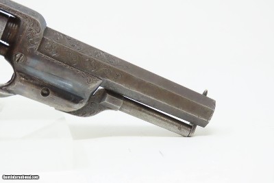 GUSTAVE YOUNG Antique FACTORY ENGRAVED COLT Model 1855 ROOT Pocket Revolver With Ivory Grip with Inscription - Image 15 of 17