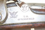 CIVIL WAR Antique SPRINGFIELD US M1863 .58 Rifle-Musket w/ BAYONET/SCABBARD .58 Caliber Made at the SPRINGFIELD ARMORY - 6 of 24