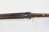 “STELLA’S SILVER STAR SALOON” Antique BELGIAN SHOTGUN 16 Ga Double Barrel Bar Style Percussion Shotgun c1860s - 9 of 17