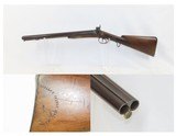 “STELLA’S SILVER STAR SALOON” Antique BELGIAN SHOTGUN 16 Ga Double Barrel Bar Style Percussion Shotgun c1860s