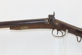 “STELLA’S SILVER STAR SALOON” Antique BELGIAN SHOTGUN 16 Ga Double Barrel Bar Style Percussion Shotgun c1860s - 4 of 17