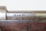 1917 Dated WORLD WAR I MAUSER 8mm GEW 98 IMPERIAL GERMAN Military Rifle C&R Manufactured by MAUSER in OBERNDORF, GERMANY - 17 of 23