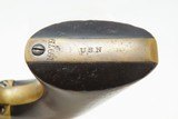 1863 mfr. CIVIL WAR Antique US NAVY COLT Model 1851 .36 Percussion Revolver With Inscription to Sailor - 14 of 20