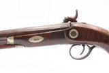 GOLD INLAID & ENGRAVED Antique 1850s Back Action PERCUSSION Belt Pistol With FLORAL SCROLL ENGRAVING - 16 of 17