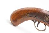 ENGRAVED Antique Mid-1800s Back Action PERCUSSION Self Defense Belt Pistol - 3 of 16