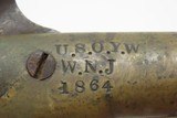 RARE 1 of 1000 Antique CIVIL WAR U.S. NAVY M1861 Signal Pistol B.T. COSTON
Made at the U.S. ORDNANCE YARD in WASHINGTON, D.C. - 10 of 17