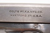 1917 mfr COLT M1903 POCKET HAMMER .38 ACP Pistol C&R John Moses Browning
WORLD WAR I Era Sidearm - 6 of 22