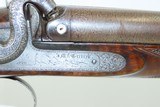 SCOTTISH CASED & ENGRAVED Antique McCRIRICK Side by Side PERCUSSION Shotgun Made Mid-1800s AYR, AYRSHIRE, SCOTLAND - 21 of 25