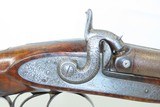 SCOTTISH CASED & ENGRAVED Antique McCRIRICK Side by Side PERCUSSION Shotgun Made Mid-1800s AYR, AYRSHIRE, SCOTLAND - 22 of 25