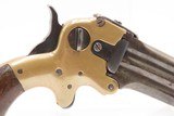 RARE Antique WILLIAM W. MARSTON Three Barrel .32 RF DERINGER Pocket Pistol
CIVIL WAR ERA Triple Barrel Superposed Pistol - 16 of 17