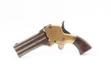 RARE Antique WILLIAM W. MARSTON Three Barrel .32 RF DERINGER Pocket Pistol
CIVIL WAR ERA Triple Barrel Superposed Pistol - 2 of 17