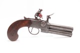 Antique WHEELER “Tap Action” FLINTLOCK DOUBLE BARREL Superposed .44 Pistol
ENGLISH Made LATE 1700s to EARLY 1800s! - 15 of 18