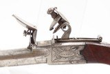 ENGRAVED Antique SYKES of LONDON Boxlock FLINTLOCK Pistol w/SNAP BAYONET
Early-1800s BRITISH Self Defense Pocket/Muff Pistol - 4 of 17