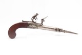 ENGRAVED Antique SYKES of LONDON Boxlock FLINTLOCK Pistol w/SNAP BAYONET
Early-1800s BRITISH Self Defense Pocket/Muff Pistol - 13 of 17