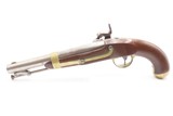 Antique HENRY ASTON & Co. U.S. Contract M1842 .54 Smoothbore Pistol DRAGOON 1851 Dated Percussion U.S. MILITARY Contract Pistol - 19 of 22