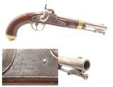 Antique HENRY ASTON & Co. U.S. Contract M1842 .54 Smoothbore Pistol DRAGOON 1851 Dated Percussion U.S. MILITARY Contract Pistol - 1 of 22