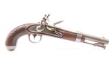 MEXICAN-AMERICAN WAR Antique WATERS U.S. M1836 DRAGOON .54 FLINTLOCK Pistol 1843 Dated MILITARY Pistol Used into the CIVIL WAR - 2 of 17