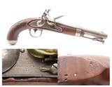 MEXICAN-AMERICAN WAR Antique WATERS U.S. M1836 DRAGOON .54 FLINTLOCK Pistol 1843 Dated MILITARY Pistol Used into the CIVIL WAR - 1 of 17