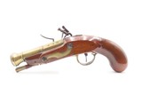 H. NOCK Antique BRASS BARRELED British Proofed FLINTLOCK BLUNDERBUSS Pistol 200+ Year Old WAR of 1812 Close Range Weapon - 17 of 20