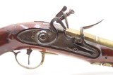 H. NOCK Antique BRASS BARRELED British Proofed FLINTLOCK BLUNDERBUSS Pistol 200+ Year Old WAR of 1812 Close Range Weapon - 4 of 20