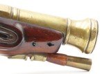 H. NOCK Antique BRASS BARRELED British Proofed FLINTLOCK BLUNDERBUSS Pistol 200+ Year Old WAR of 1812 Close Range Weapon - 5 of 20