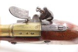 H. NOCK Antique BRASS BARRELED British Proofed FLINTLOCK BLUNDERBUSS Pistol 200+ Year Old WAR of 1812 Close Range Weapon - 10 of 20