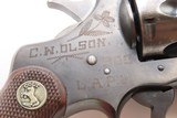 1934 L.A.P.D. Inscription COLT OFFICER’S Model TARGET Revolver .38 SPECIAL
With Factory Letter 3 1/2 lb. Trigger! - 17 of 23