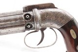 GOLD RUSH Era ALLEN & THURBER Antique WORCHESTER Period PEPPERBOX Revolver
ENGRAVED First DA Revolving Percussion Pistol - 4 of 18