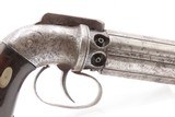 GOLD RUSH Era ALLEN & THURBER Antique WORCHESTER Period PEPPERBOX Revolver
ENGRAVED First DA Revolving Percussion Pistol - 17 of 18