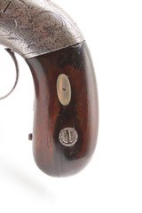 GOLD RUSH Era ALLEN & THURBER Antique WORCHESTER Period PEPPERBOX Revolver
ENGRAVED First DA Revolving Percussion Pistol - 3 of 18