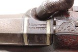 ENGRAVED & SILVER Mounted Antique DERINGER Percussion Pistol KILLED LINCOLN - 11 of 19