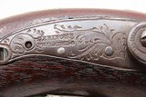 ENGRAVED & SILVER Mounted Antique DERINGER Percussion Pistol KILLED LINCOLN - 6 of 19