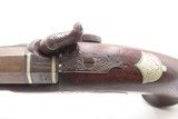 ENGRAVED & SILVER Mounted Antique DERINGER Percussion Pistol KILLED LINCOLN - 9 of 19