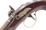 ENGRAVED & SILVER Mounted Antique DERINGER Percussion Pistol KILLED LINCOLN - 18 of 19