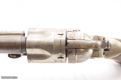 Scarce Antique COLT M1862 POLICE .38 RF Conversion Revolver w/EJECTOR ROD - Image 7 of 19