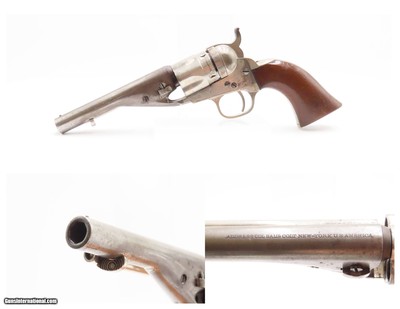 Scarce Antique COLT M1862 POLICE .38 RF Conversion Revolver w/EJECTOR ROD