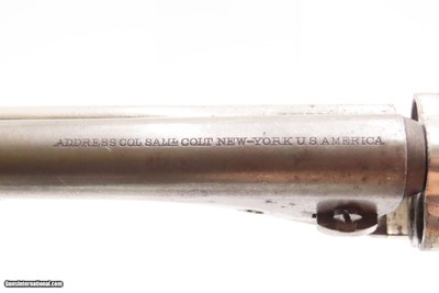 Scarce Antique COLT M1862 POLICE .38 RF Conversion Revolver w/EJECTOR ROD - Image 10 of 19