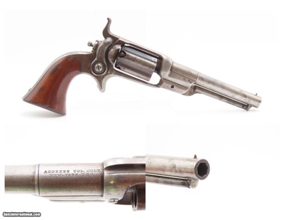 1862 mfg. Antique CIVIL WAR Era COLT M1855 ROOT Sidehammer POCKET Revolver
Fluted Cylinder Revolver Made in 1862