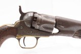 CIVIL WAR Era 1863 mfg. Antique COLT M1862 .36 Percussion POLICE Revolver
Mid-CIVIL WAR Production w/SCARCE 6-1/2 Inch Barrel - 16 of 17