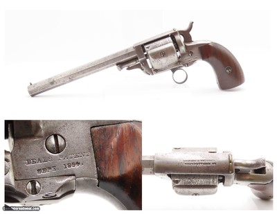 Rare CIVIL WAR Era Antique WHITNEY-BEALS “WALKING BEAM” Percussion Revolver 1 of 3,200 Manufactured at the Whitneyville Armory
