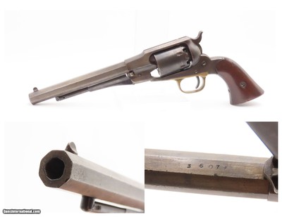 1860s mfr CIVIL WAR Antique REMINGTON “New Model” NAVY Percussion Revolver